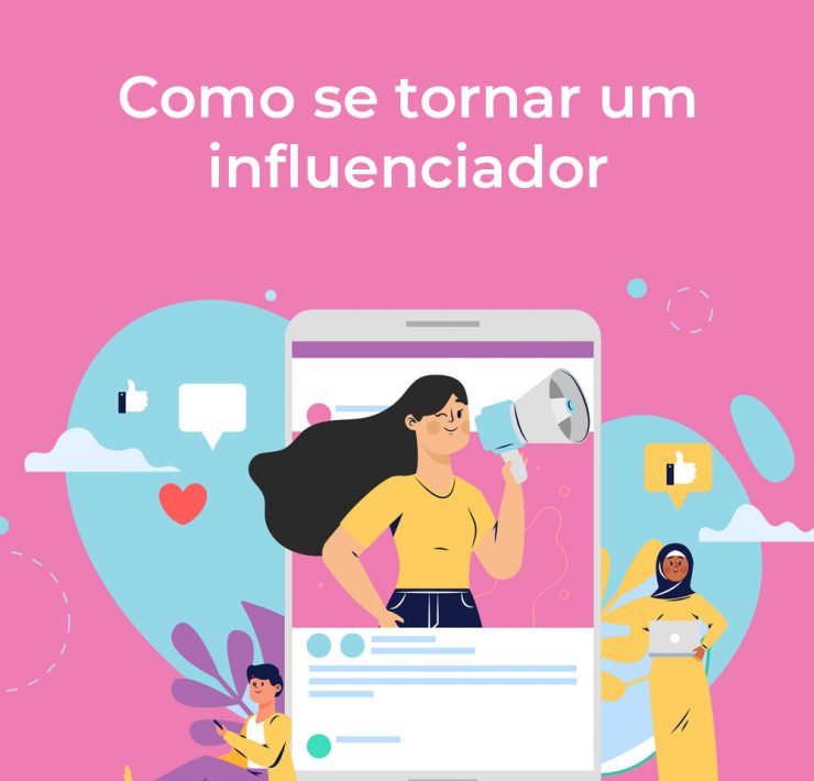 imagem rosa, como se tornar um influenciador digital